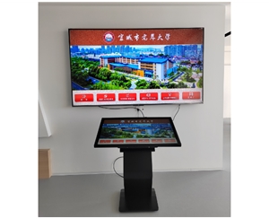 宣城市老年大學(xué)觸摸查詢機(jī)，雙屏顯示安裝調(diào)試完成